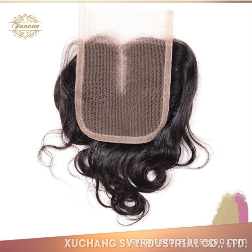 100 Human Hair Malaysian Virgin Hair Body Wave With Closure, Natural Color Factory Price Premium Quality Hair